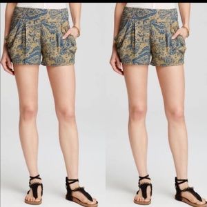 Free People Paisley Sayulita Pull On Chino Shorts